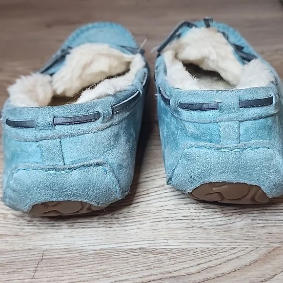 Ugg Dakota Atlantic Slippers Australia Womens Loafer  Aqua Teal Moccasin - Picture 4 of 16